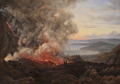 ヴェスヴィオ火山の噴火 作： Johan Christian Dahl